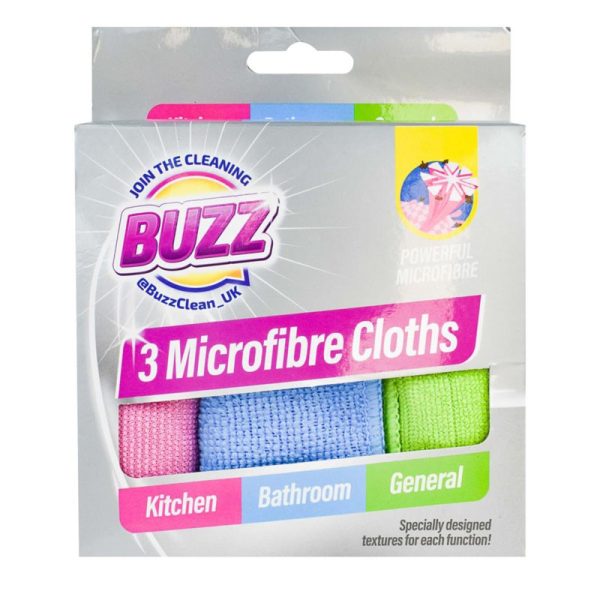 BUZZ MICROFIBRE CLOTH 3PCS