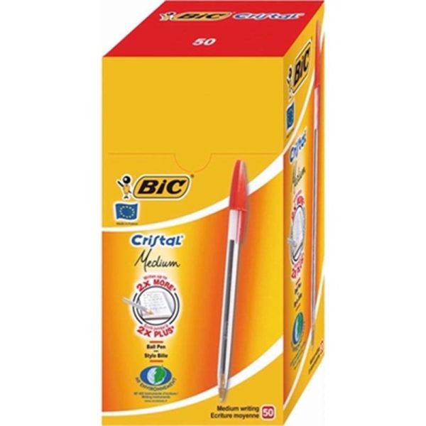 BIC PENS RED PACK 50