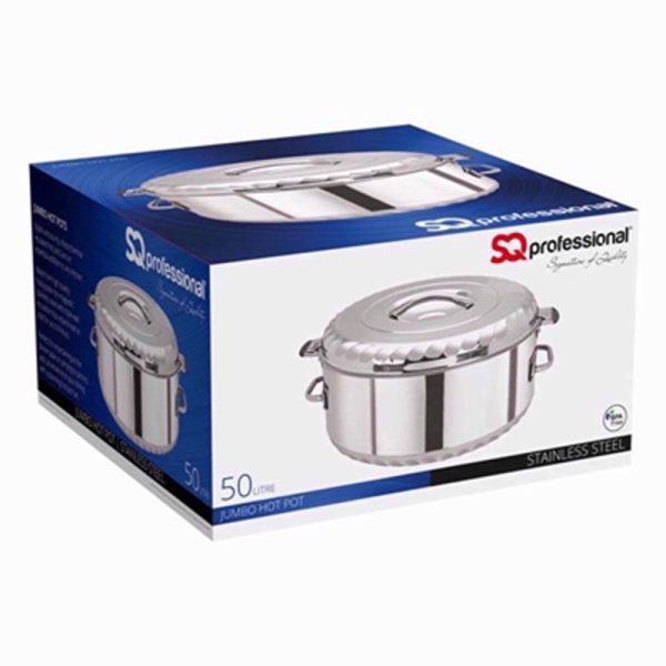 PRO COOK STAINLESS STEEL JUMBO HOT POT 50LT