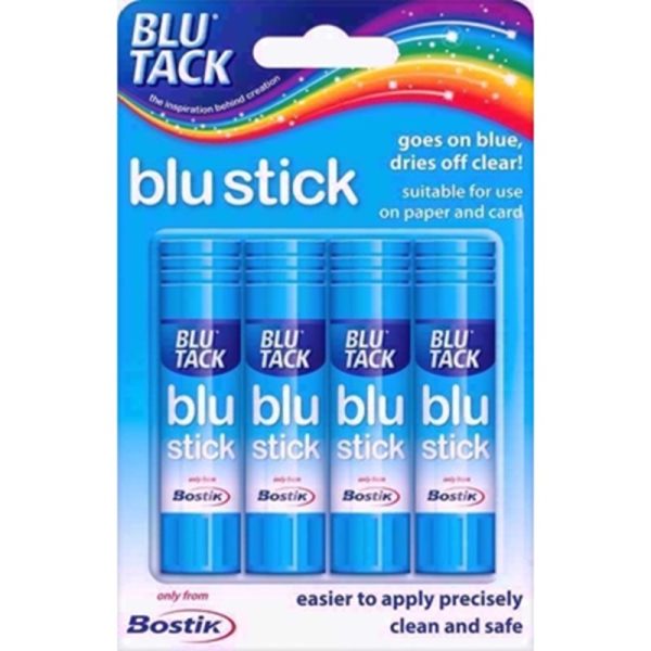 BOSTIK BLU STICK PACK OF 4