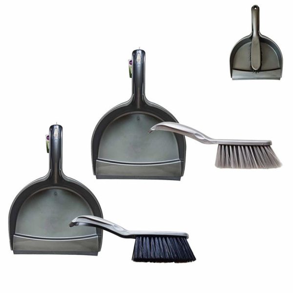 DUSTPAN AND BRUSH SET ASSORTED