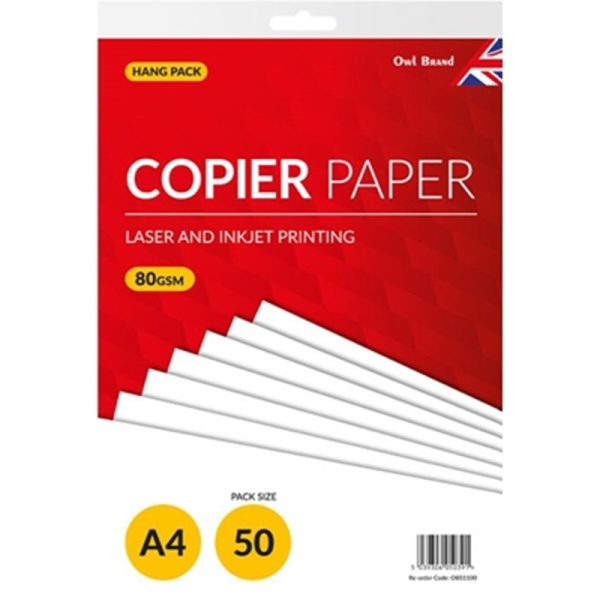 COPIER PAPER WHITE A4 50 SHEETS 80GSM PACK OF 10