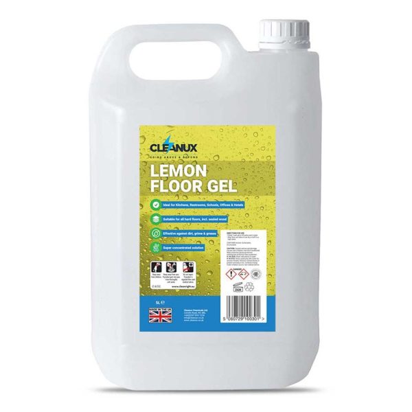 CLEANUX FLOOR GEL LEMON 5LTR EACH