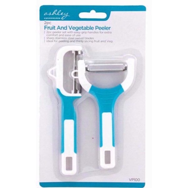 ASHLEY FRUIT/VEG PEELER 2PC