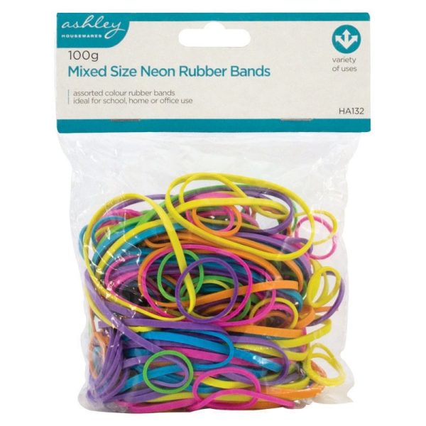 ASHLEY MIXED RUBBER BANDS NEON