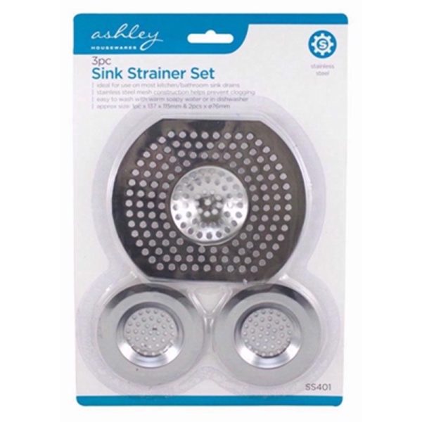 ASHLEY SINK STRAINER 3PCE