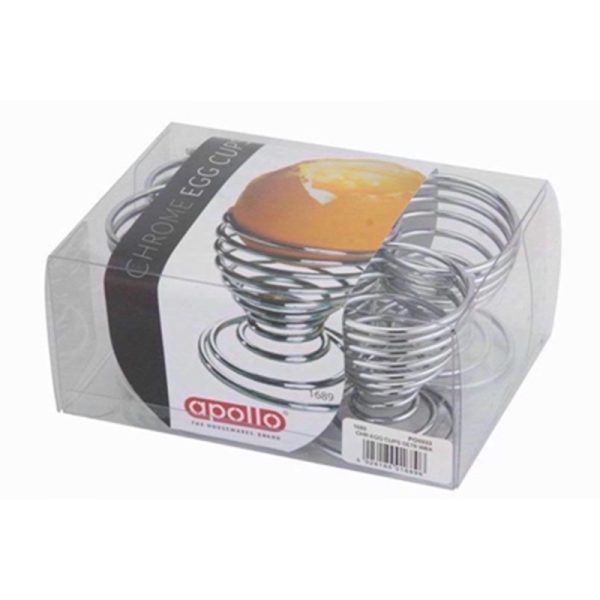 APOLLO SET 6 CHROME EGG CUPS