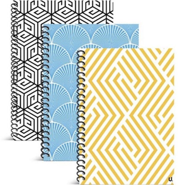 GEO SPIRAL NOTEBOOK LINED PAPER A5 PACK OF 12