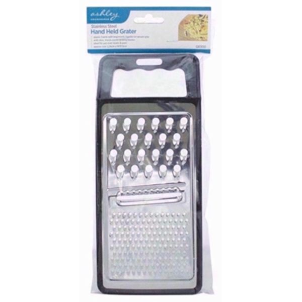 ASHLEY STAINLESS STEEL GRATER FLAT HAND HELD