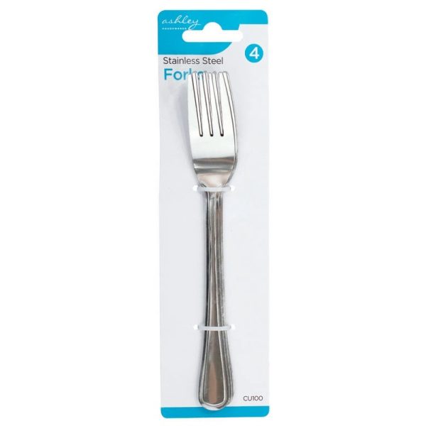 ASHLEY STAINLESS STEEL PACK OF 4 FORKS