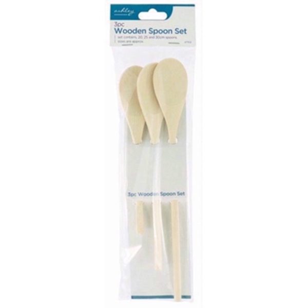 ASHLEY WOODEN SPOONS 3PC