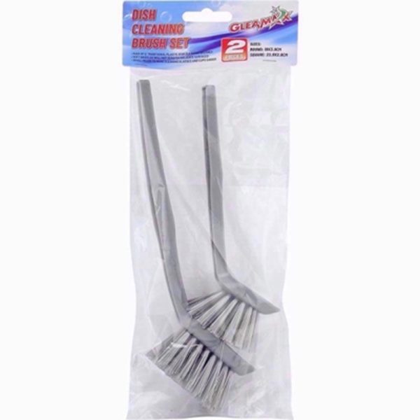 GLEAMAX 2 PLASTIC DISH BRUSHES