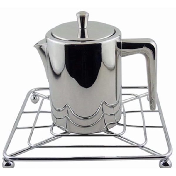 CHROME TRIVET SQUARE HEAVY DUTY STAINLESS STEEL