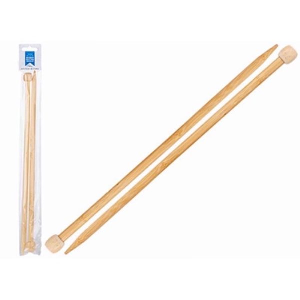 BAMBOO KNITTING NEEDLES 10MM