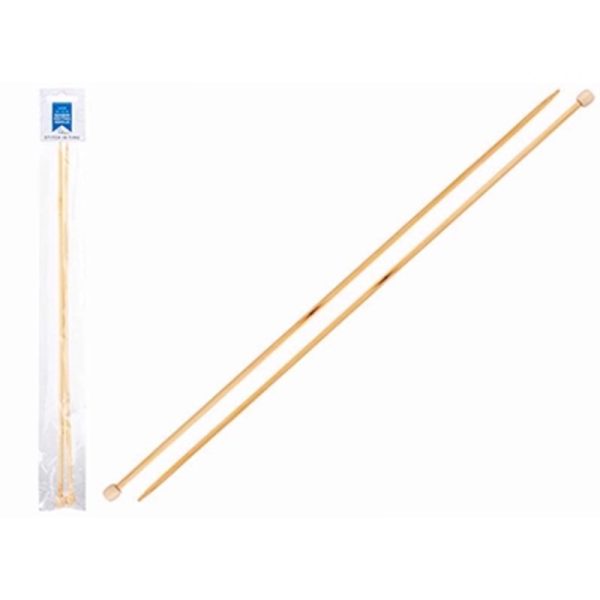 BAMBOO KNITTING NEEDLES 4MM