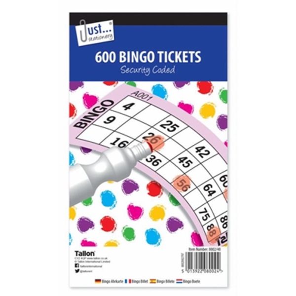 JUST STATIONERY BOOK JUMBO BINGO TICKETS