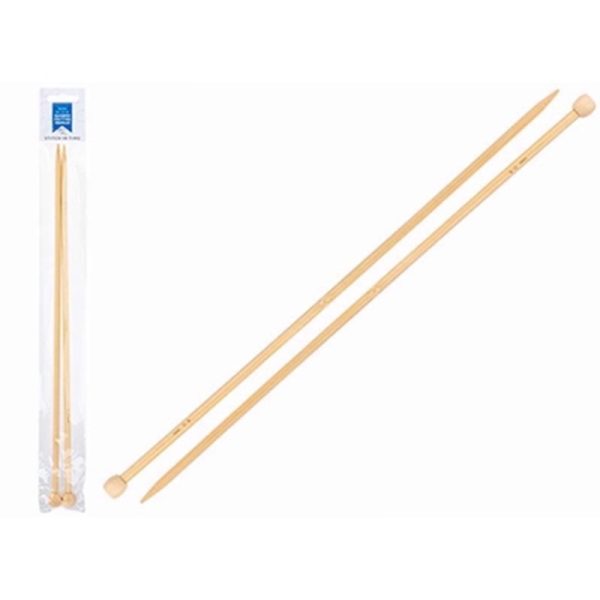 BAMBOO KNITTING NEEDLES 6MM