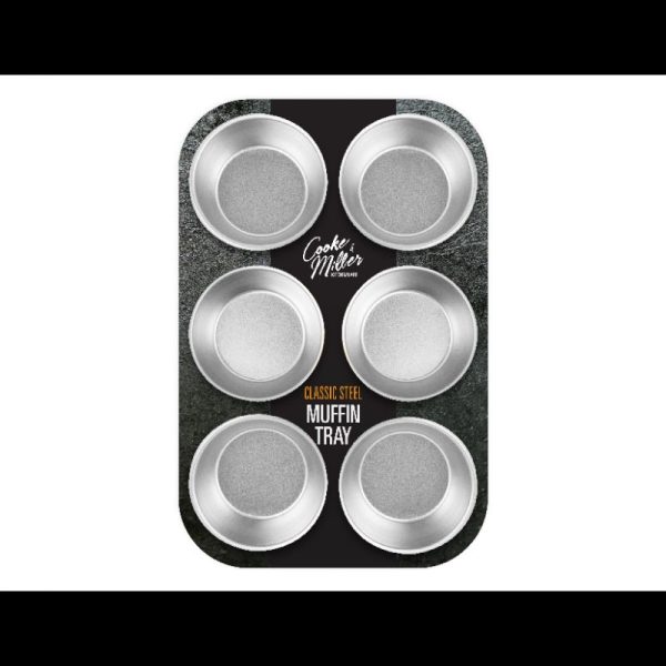 CLASSIC STEEL MUFFIN TRAY 6 CUP