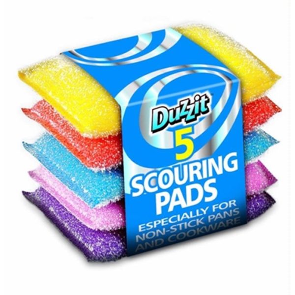 DUZZIT SCOURING PADS COLOURED 6S