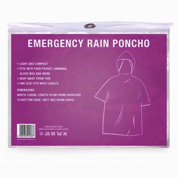 DRIZZIES ADULT PONCHO ASSTD