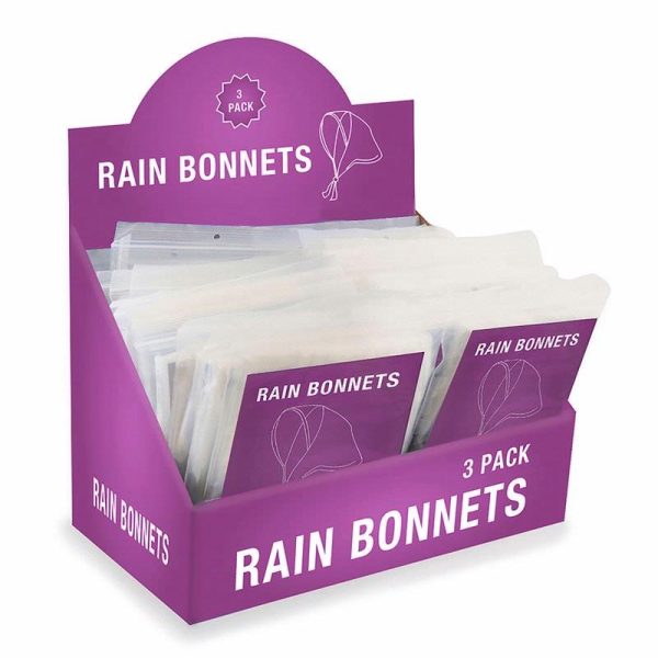 DRIZZIES RAIN BONNETS PACK OF 3