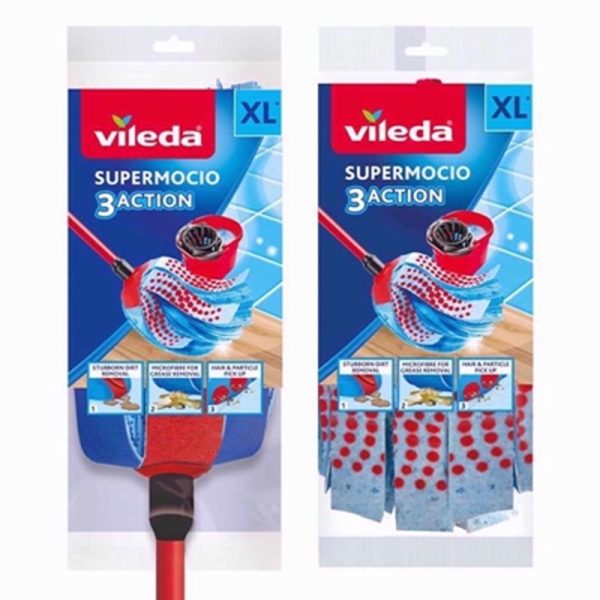 VILEDA SUPERMOCIO BLUEMOP&HANDLE&REFIL