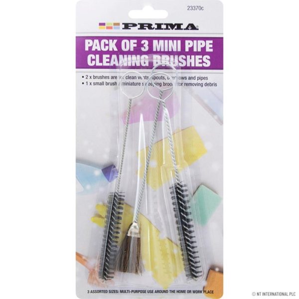 PRIMA PACK OF 3 MINI PIPE CLEANING BRUSHES