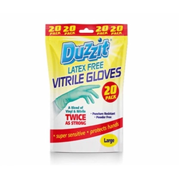 DUZZIT VITRILE GLOVES LARGE PACK OF 20