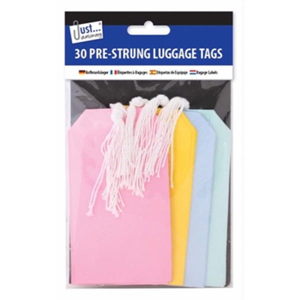 JUST STATIONERY LUGGAGE LABELS 30