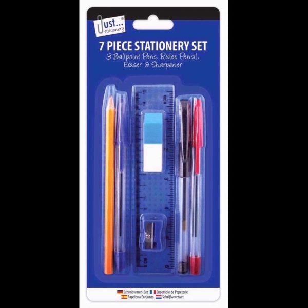 JUST STATIONERY 7PCE STATIONERY SET