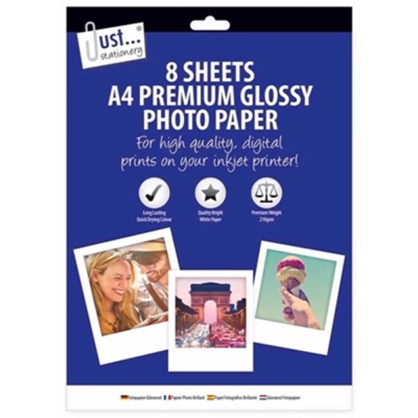 JUST STATIONERY GLOSSY PHOTO PAPER A4