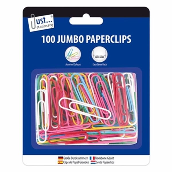 JUST STATIONERY LARGE PAPER CLIPS