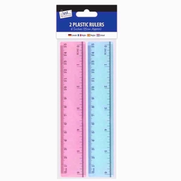 JUST STATIONERY RULERS 6INCH