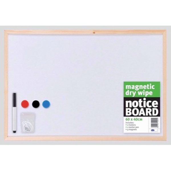 MAGNETIC NOTICE BOARD 60X40