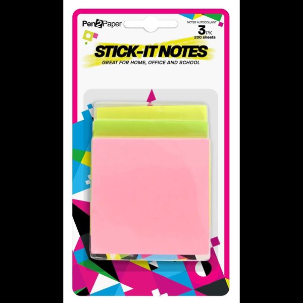 NEON POST IT NOTES