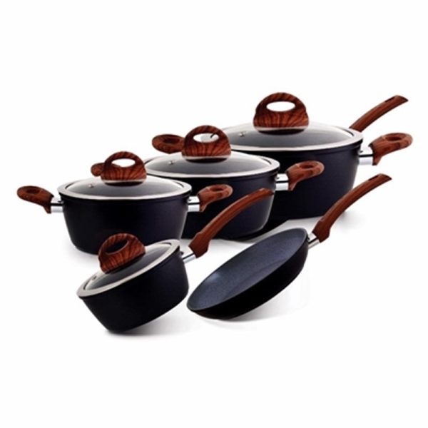 ROYALFORD MARBLE COATED COOKWARE SET 9PC