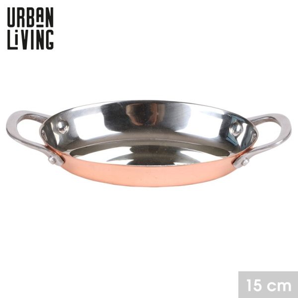 URBAN LIVING INOX ROSE GOLD OVAL DISH