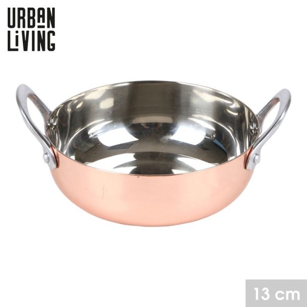 URBAN LIVING INOX ROSE GOLD ROUND DISH