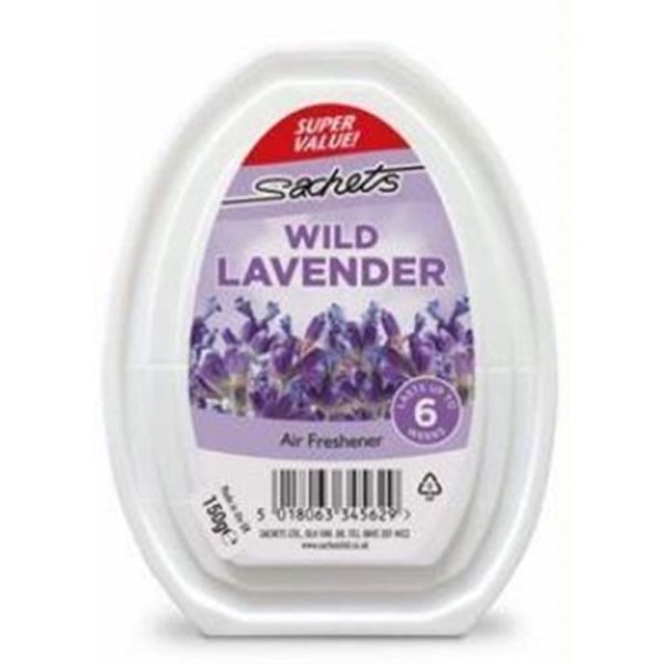 SACHETS AIR FRESHENER GEL LAVENDER PACK OF 12