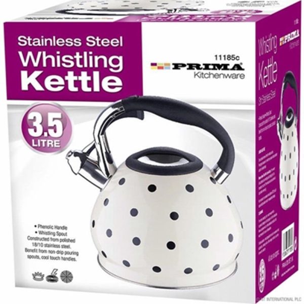 PRIMA S/S 3.5LT W/ KETTLE WHITE 11185