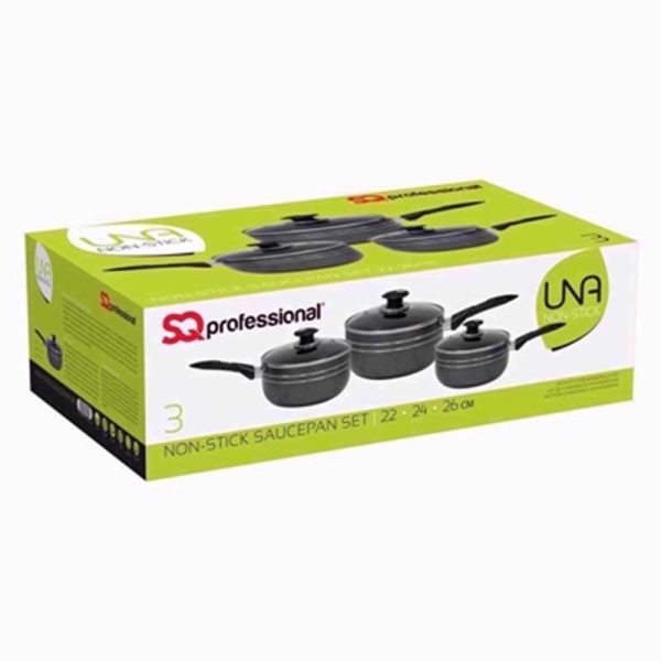 PRO COOK N/S SAUCEPAN 22/24/26 CM