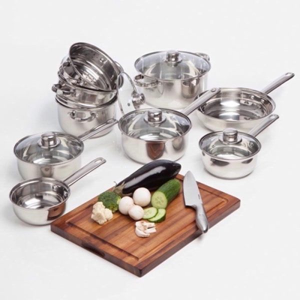 SABICHI 24CM STOCK POT W/LID STP24