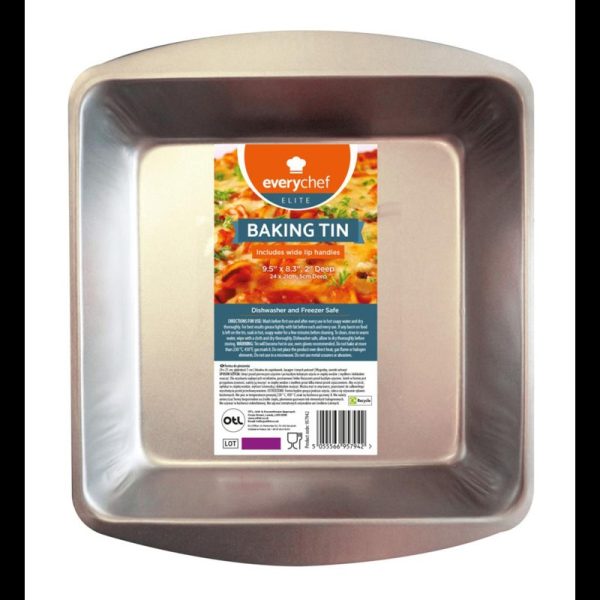 EVERYCHEF BAKEWARE SQUARE TIN