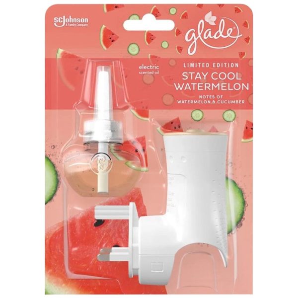 GLADE PLUG IN HOLDER WATERMELON 20ML PACK OF 4