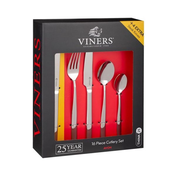 VINERS AVON 16PC CUTLERY SET +4 STEAK KNIVES