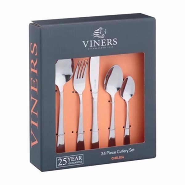 VINERS CHELSEA 34PC CUTLERY SET