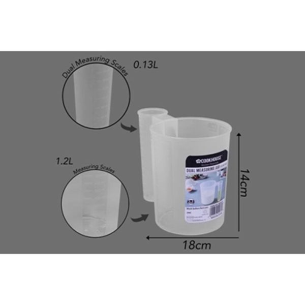 DUAL MEASURAING JUG 0.13L&1.2L