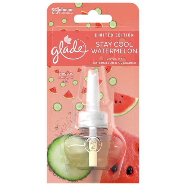 GLADE PLUG IN REFILL WATERMELON 20ML PACK OF 6