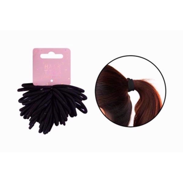 GLAMOUR HAIR TIES BLACK