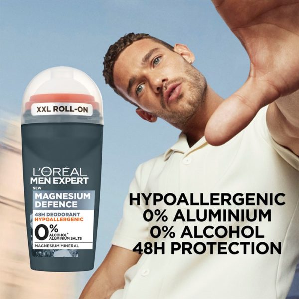 LOREAL MEN EXPERT ROLL ON MAGNESIUM 50ML PACK OF 6